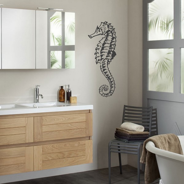 Exemple de stickers muraux: Hippocampe 2